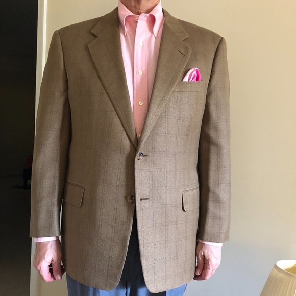 HICKEY FREEMAN Silk/Wool Sport Coat Size 44R - Picture 2 of 12